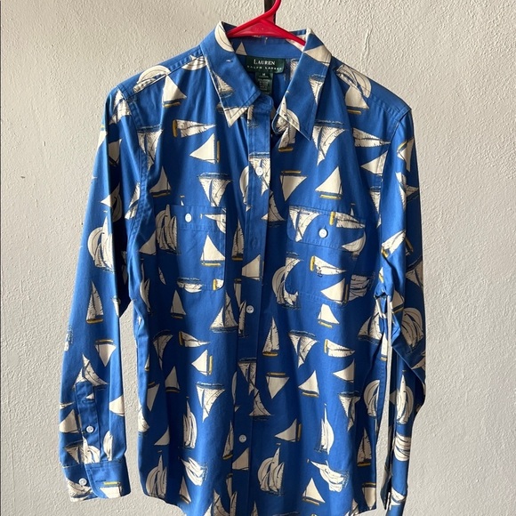 Lauren Ralph Lauren Tops - Lauren Ralph Lauren Nautical Button Up Size Medium